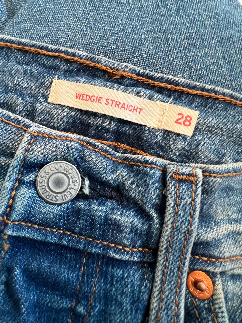 Women’s Levi’s High Rise Wedgie Jeans Straight Button Fly New Size 28 28W 28L - Picture 13 of 15